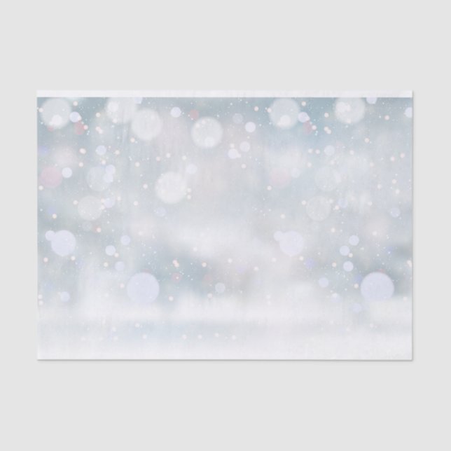 Papel De Seda Flocos de Neve de Geada de Natal (Frente )