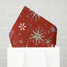 Papel De Seda Flocos de Neve de Meados do Século em Abundância n