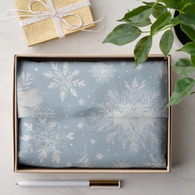 Papel De Seda Flocos de Neve de Natal (Presente)