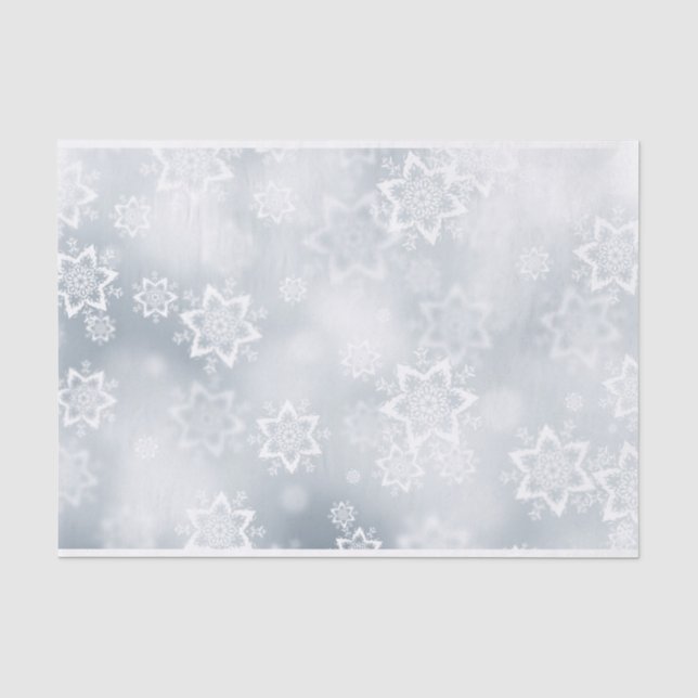 Papel De Seda Flocos de neve de Natal (Frente )