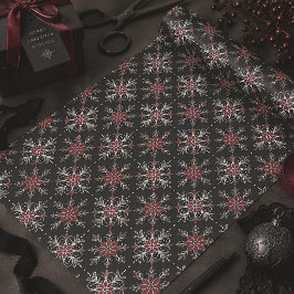 Papel De Seda Flocos de Neve de Natal Gótico Assustador