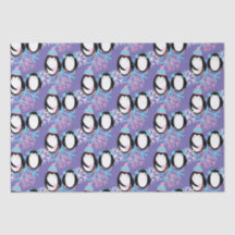 Flocos de Neve de Pinguim Fofos Caprichosos  