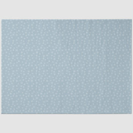 Papel De Seda Flocos de neve do inverno Azul-gelo Retroinspirado