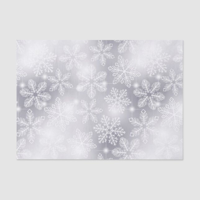 Papel De Seda Flocos de neve e luzes (Frente )
