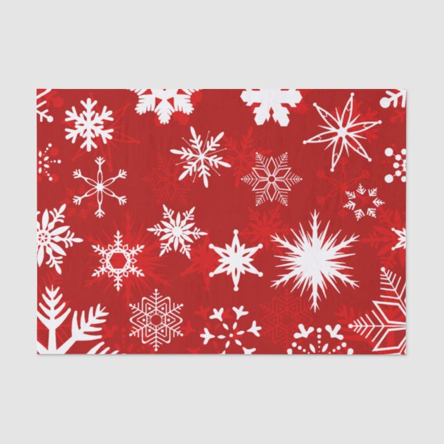 Papel De Seda Flocos de neve festivos de Natal (Frente )