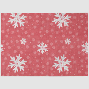 Papel De Seda Flocos de neve no Convite à Véspera de Natal