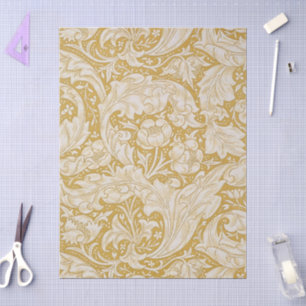 Papel De Seda Flor Clássica do Botão de Solteiro de William Morr