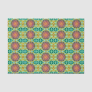 Papel De Seda Flor da vida - ouro - fractal 2