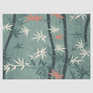 Papel De Seda Flor de Bambu Sereno Asiático  (7)