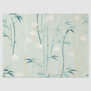 Papel De Seda Flor de Bambu Sereno Asiático (9)