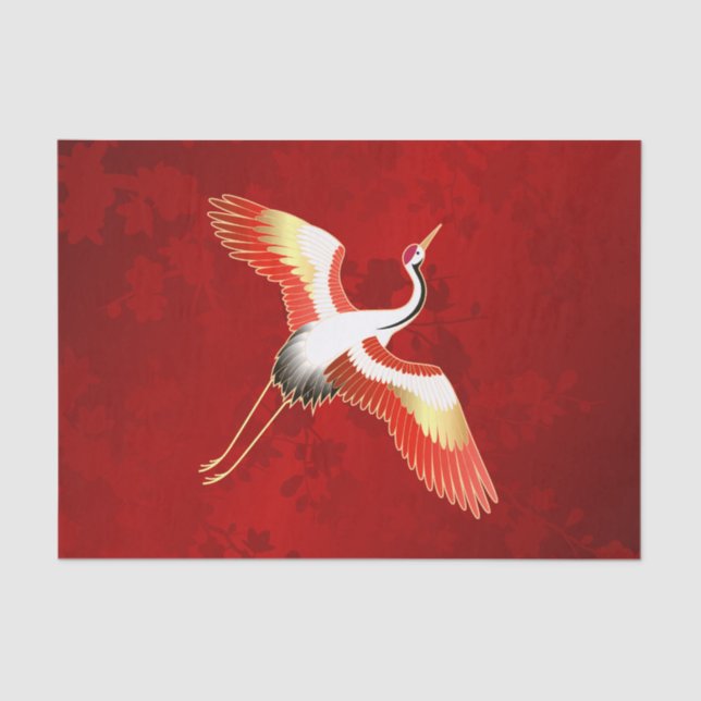 Papel De Seda Flor de Cereja Vermelha Japonês (Frente )