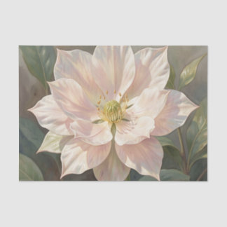 Papel De Seda Flor de Hellebore Rosa Pálido Etéreo em Flor