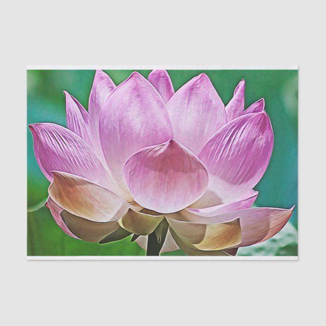 Papel De Seda Flor de lótus (Frente )