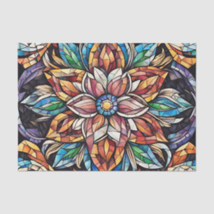 Papel De Seda Flor de Mão Abstrato único colorida