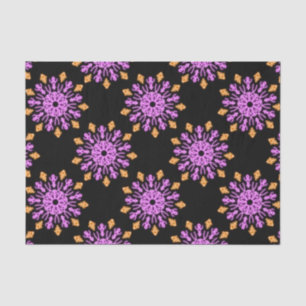Papel De Seda Flor de néon rosa e laranja