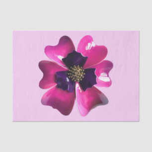 Papel De Seda Flor de Pansy ou Orquídea - Retrospectiva 60s Summ
