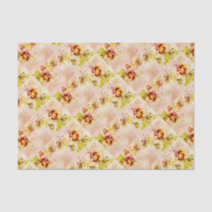 Papel De Seda Flor do amor perfeito do vintage para mulheres