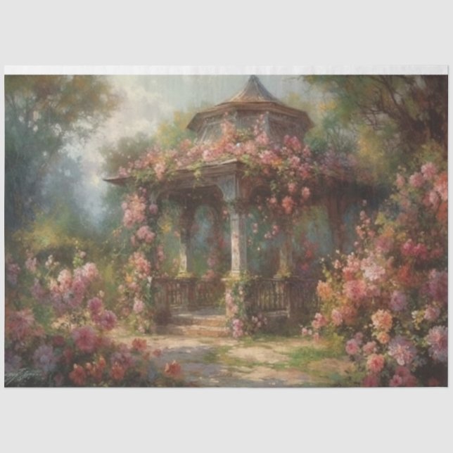 Papel De Seda Flor Gazebo (Frente )