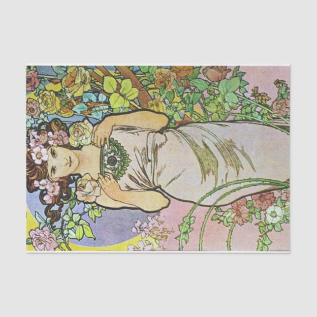 Papel De Seda Flor Girl (Frente )