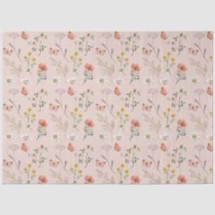 Papel De Seda Flor-Rosa-Rosa-Rosa
