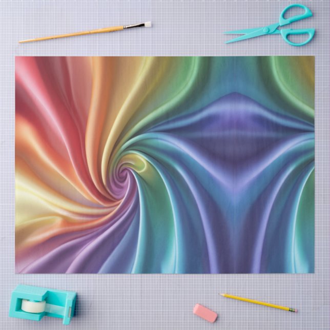 Papel De Seda Floração Cromoespiral (Arte )
