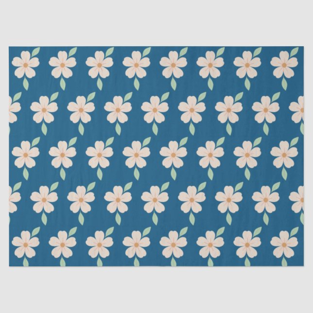 Papel De Seda Floral  (Frente )