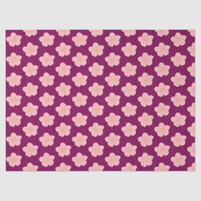 Papel De Seda Floral  (Frente )