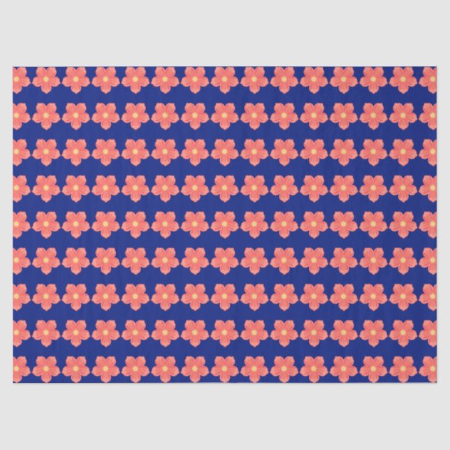 Papel De Seda Floral  (Frente )
