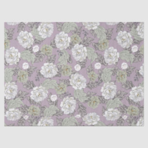 Papel de seda floral bonito peônias cor de rosa em