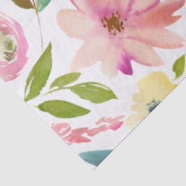Papel De Seda Floral Colorido Alegre Multi Uso Primavera