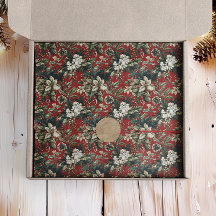 Floral de Natal Tradicional Vermelho e Pinecone