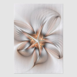 Papel De Seda Floral Elegance Modern Abstract Fractal Art