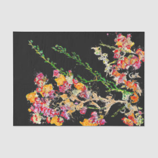 Papel De Seda Floral elegante, orgânico único