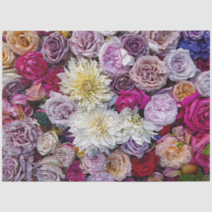 Papel De Seda Floral Moderno Elegante