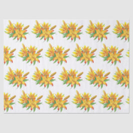 Papel De Seda Floral Moderno Elegante