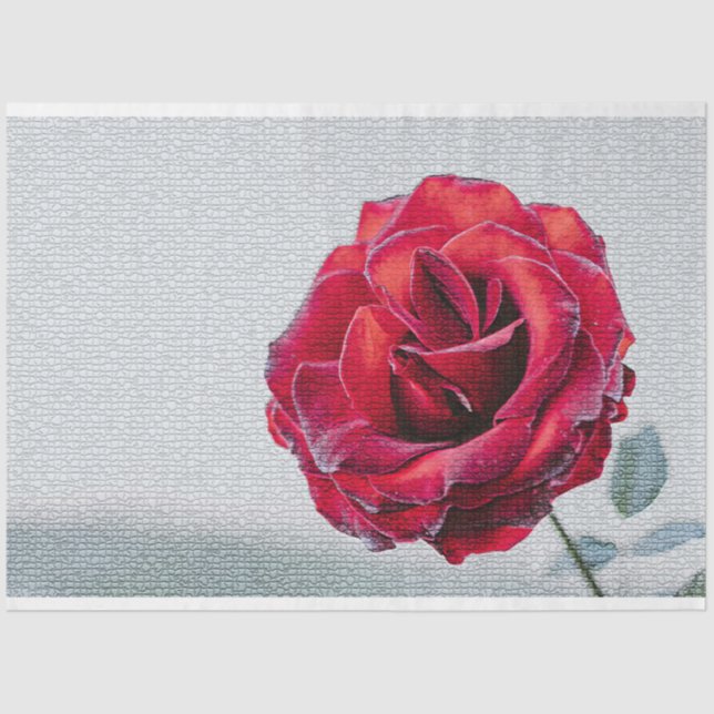 Papel De Seda Floral Moderno Elegante (Frente )
