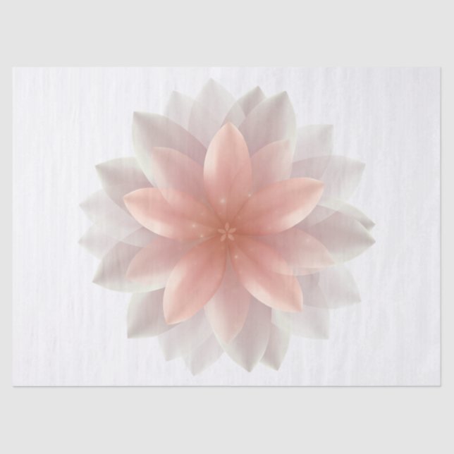 Papel De Seda Floral Moderno Elegante (Frente )