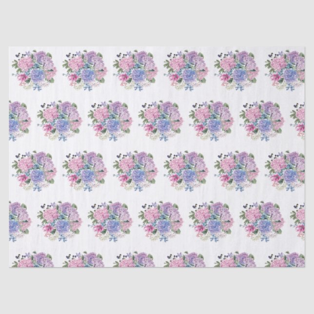 Papel De Seda Floral Moderno Elegante (Frente )