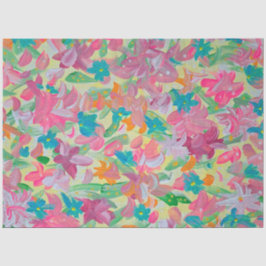 Papel de Seda Floral Pastel Ensolarado