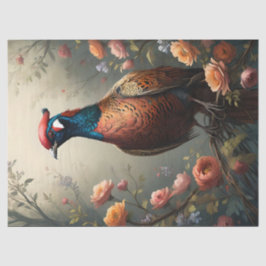 Papel De Seda Floral Pheasant