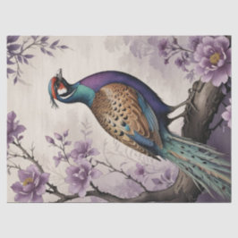 Papel De Seda Floral Pheasant