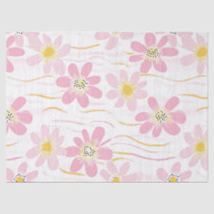 Papel De Seda Floral Retro Pastel (4)