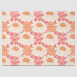 Papel de Seda Floral Rosa
