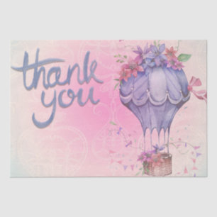 Papel De Seda floral rosa e roxo