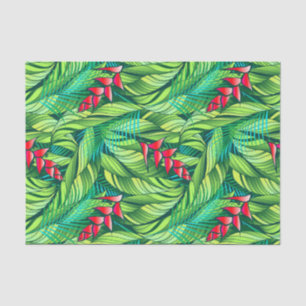Papel De Seda Floral tropical de Heliconia