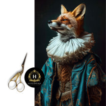 Floral Vintage Romeo Julieta Decoupage Raposa