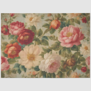 Papel De Seda Floral Watercolor Vintage Modern Collection