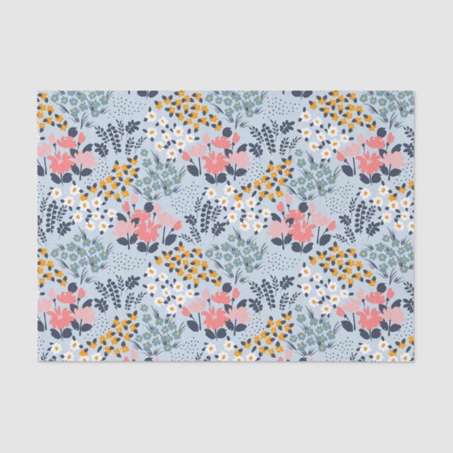 Papel De Seda Flores (Frente )