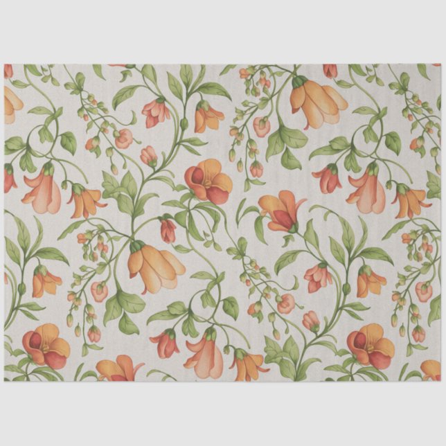 Papel De Seda Flores 2  (Frente )