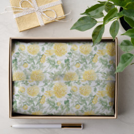 Papel De Seda Flores Amarela de Marigold Chá de Noiva